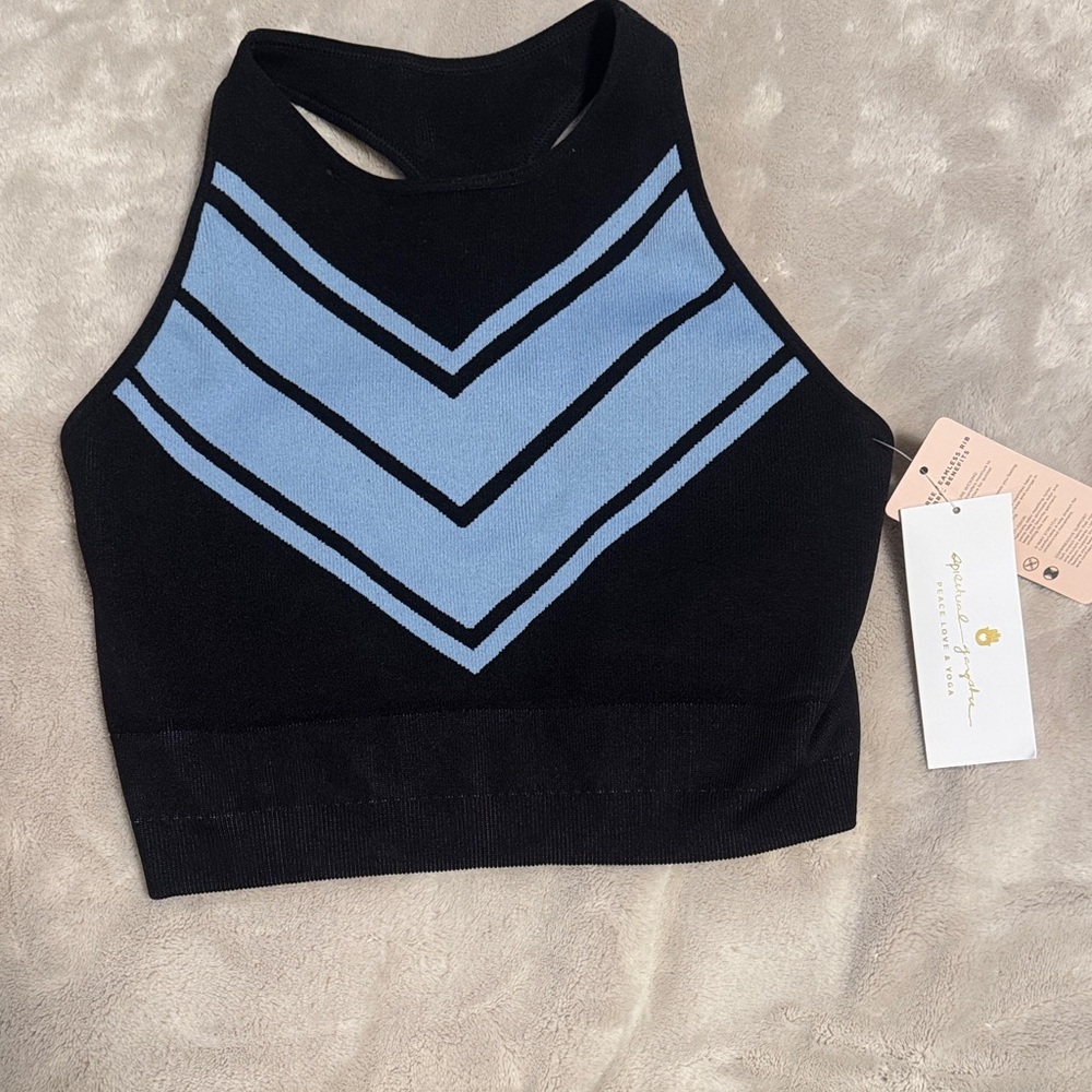 Spiritual Gangster || Nwt High Neck Jacquard Bra (Xs/S) — image 3 of 8